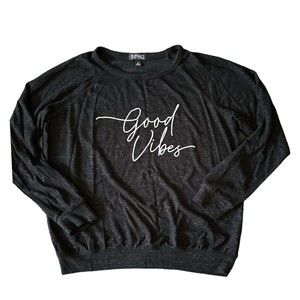 BUFFALO David Bitton Printed Cozy Sweater, Black, SZ Medium, Pre-owned